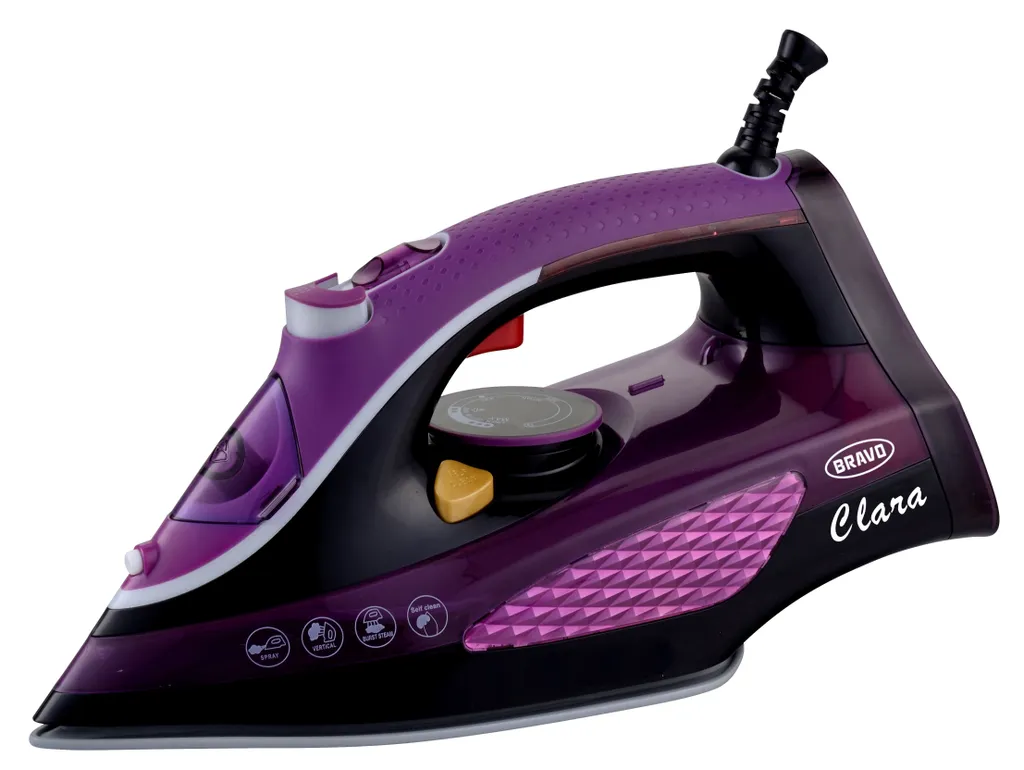 Fer à repasser violet Iron Clara Bravo B-4720 idéal pour votre linge