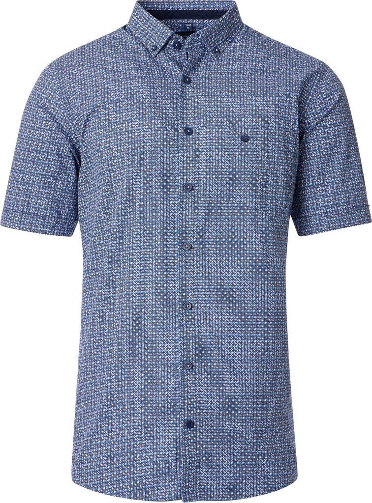 Redmond - Casual Fit - Herren Freizeithemd Kurzarm (251075999), Größe:XL, Farbe:Blau(19)