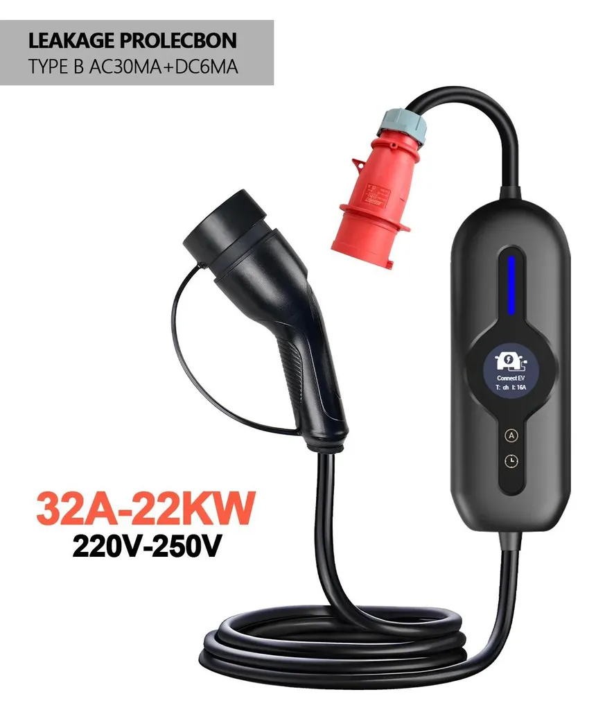 Chargeur Type 2 22kW haute puissance avec protection Type B intégrée - 2