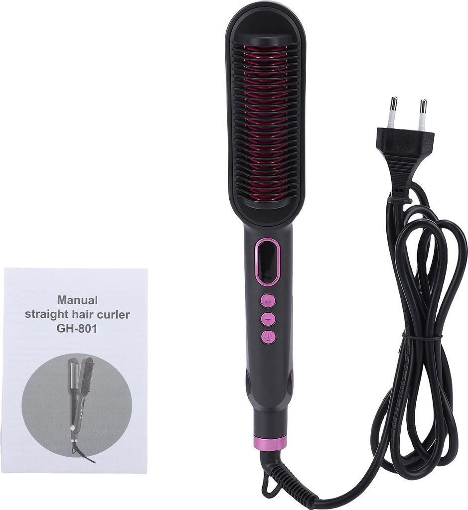 2-in-1-Wellen-Lockenstab und Glätteisen, 5 Temperaturstufen (140°C-220°C) mit LCD-Display, verbrühungssichere Zähne, automatische Abschaltung,...