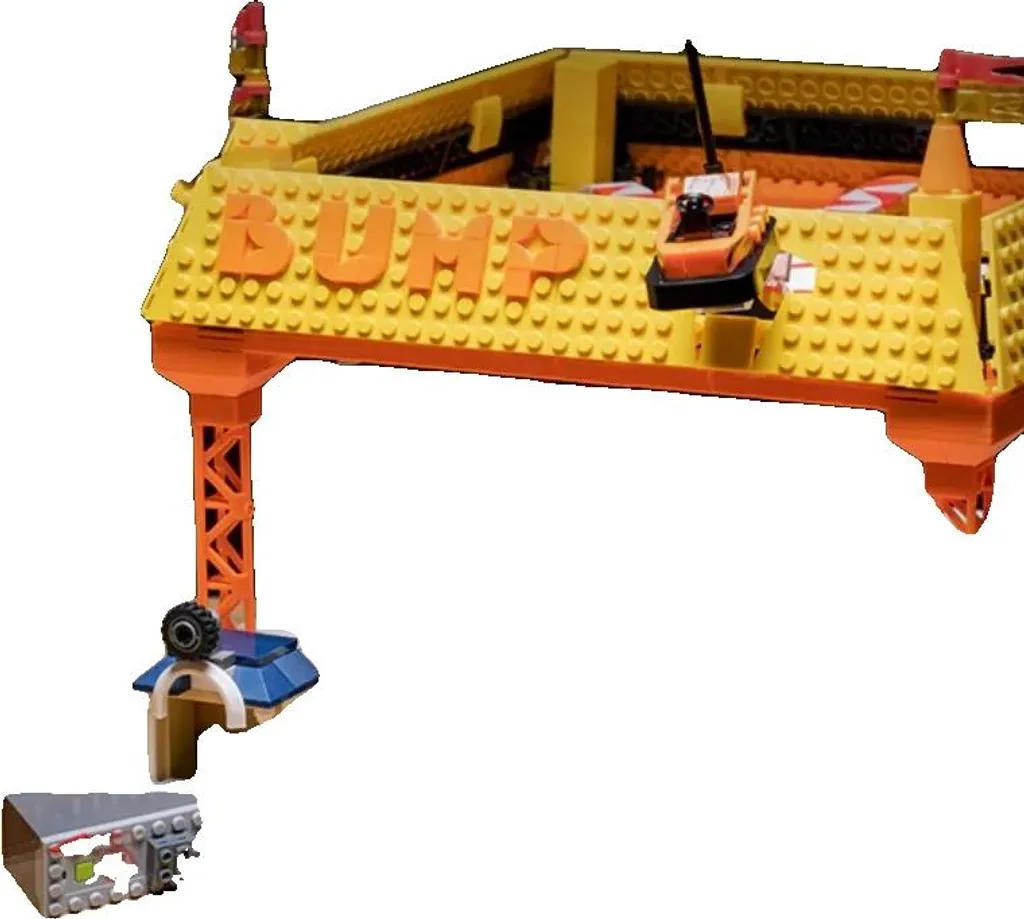 Jeu de construction parc d'attractions éducatif de 1099 pièces en briques