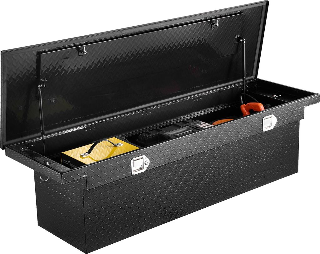 VEVOR Crossover Lkw Werkzeugkasten für die Ladefläche (1774 x 507 x 379 mm) abschließbare & wasserdichte Werkzeugkisten aus Aluminium mit Diaman...