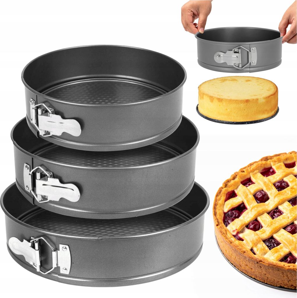 Runde Kuchenform 3Er-Set 24/26/28Cm Backbleche