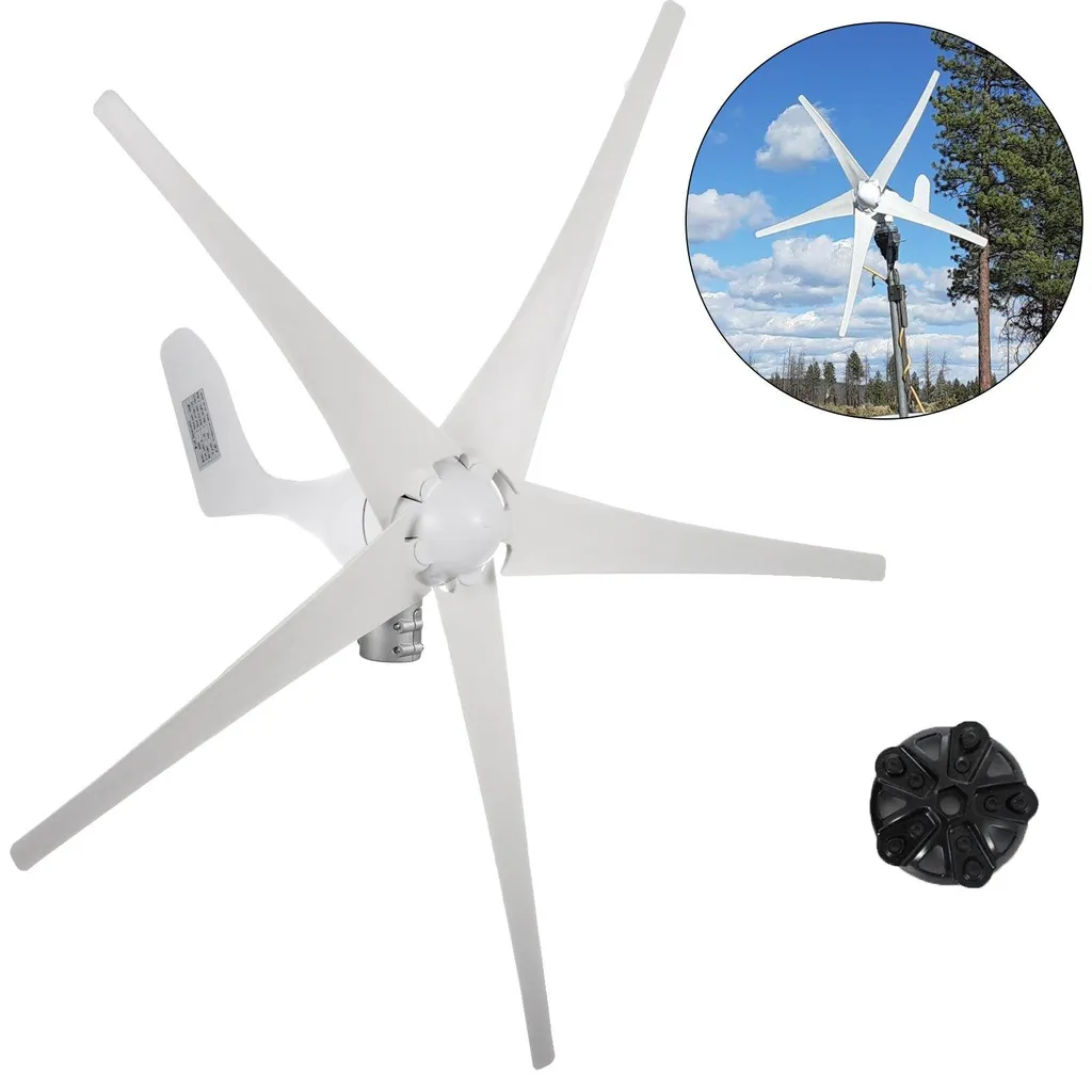Générateur Éolien 12V pour Énergie Renouvelable Domestique VEVOR