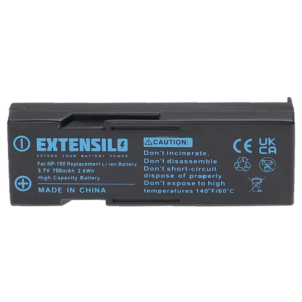 EXTENSILO Akku Ersatz für Sanyo DB-L30 für Kamera (700 mAh, 3,7 V, Li-Ion)