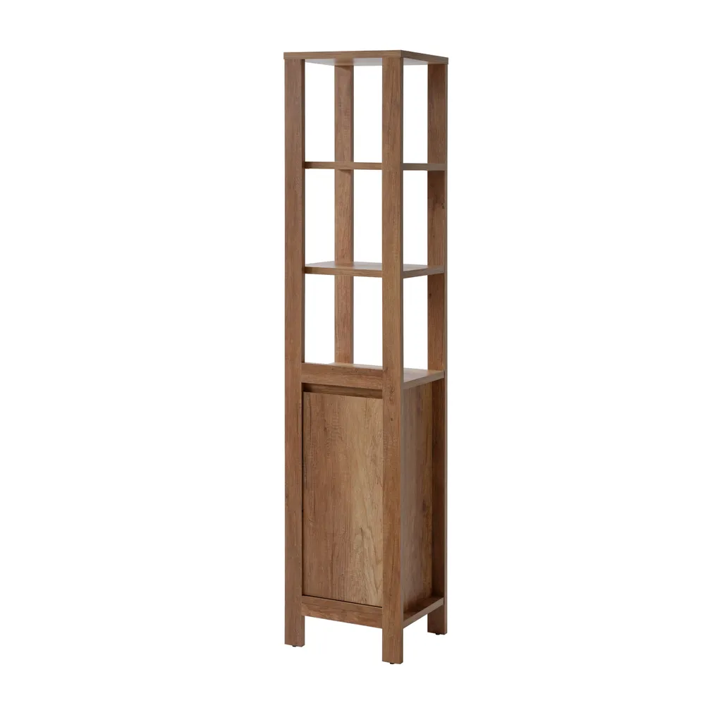 Rangement salle de bain 186 cm Chêne Roman : Finissez-en avec le désordre