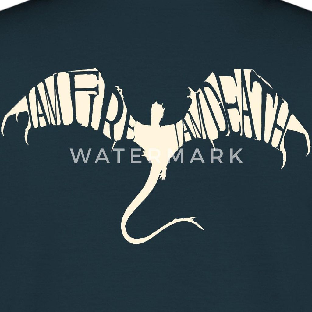 Spreadshirt Der Hobbit Smaug Mit Zitat Brust Design Männer T-Shirt, S, Navy