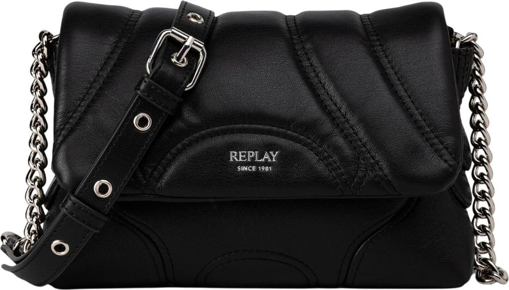 REPLAY Umhängetasche Crossbody Bag Black schwarz