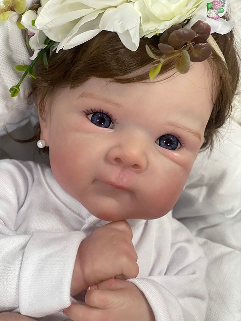 45CM Reborn Bettie Neugeborene Babypuppen Sehr lebensechte 3D-Haut Sichtbare Adern Bereits fertig BabyToys Geschenk für Kinder