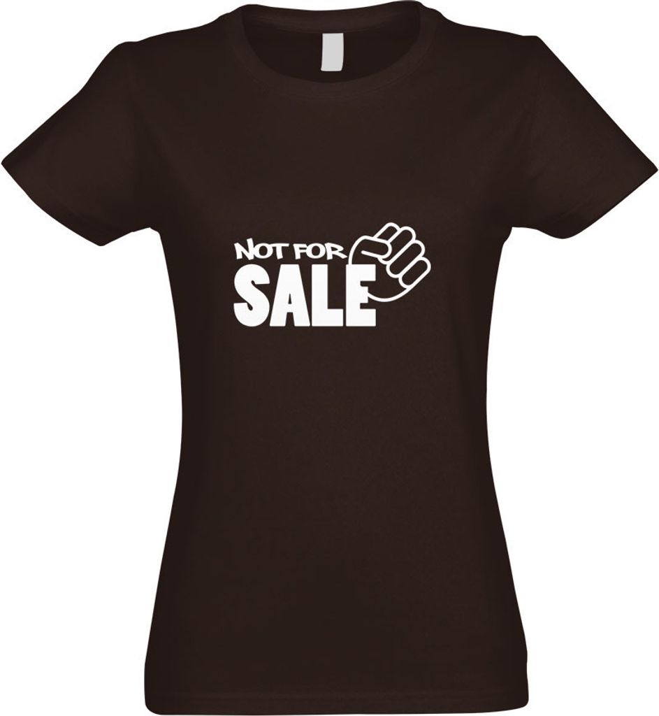 Kiwistar - T-Shirt tailliert - Damen - Chocolate - Not for- mit Motiv Bedruckt - Funshirt Design - Sport - Freizeit - Damen - S