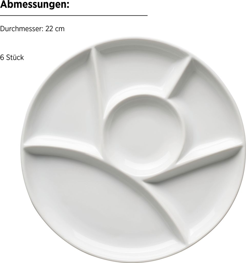 Porzellan Fondueteller MÄSER Fondueteller Set 6-tl Produktbild-Vorschau 7