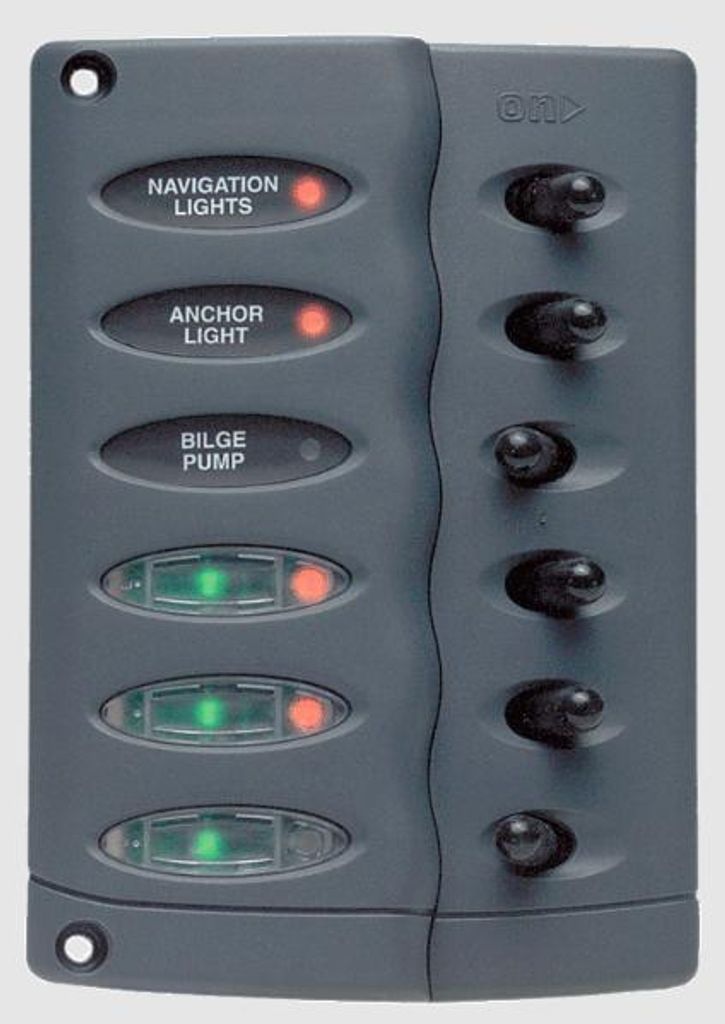 Osculati | Sicherungspanel CSP6-PTC - 6 Ausgänge - IP56 - Wasserdicht - Für Marine und Yacht