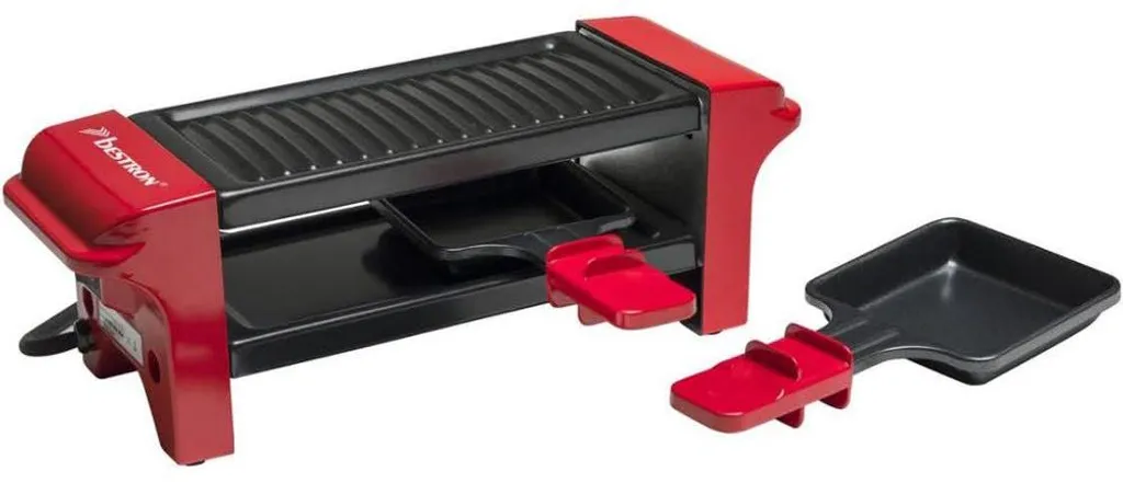 Petite Raclette de Table Bestron, Solution Gain de Place Rouge 350W - 6