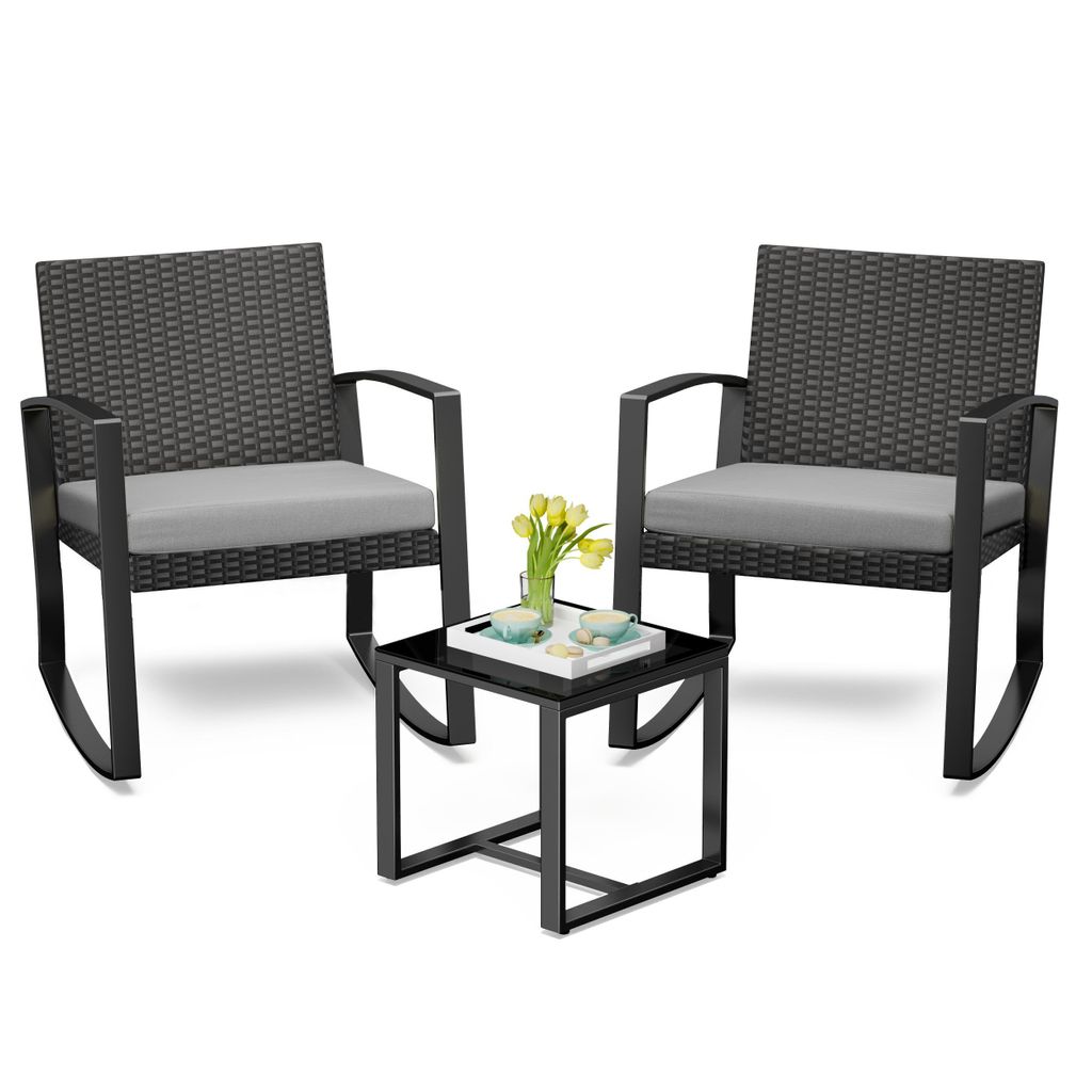 BEALIFE WR210 Set in rattan 3 pezzi | set da giardino con Immagine del prodotto 
