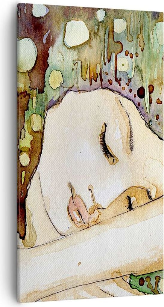 Bild auf Leinwand - Leinwandbild - Frau modern - 55x100cm - Wand Bild - Wanddeko - Wandbilder - Leinwanddruck - Bilder - Kunstdruck - Wanddekoratio...