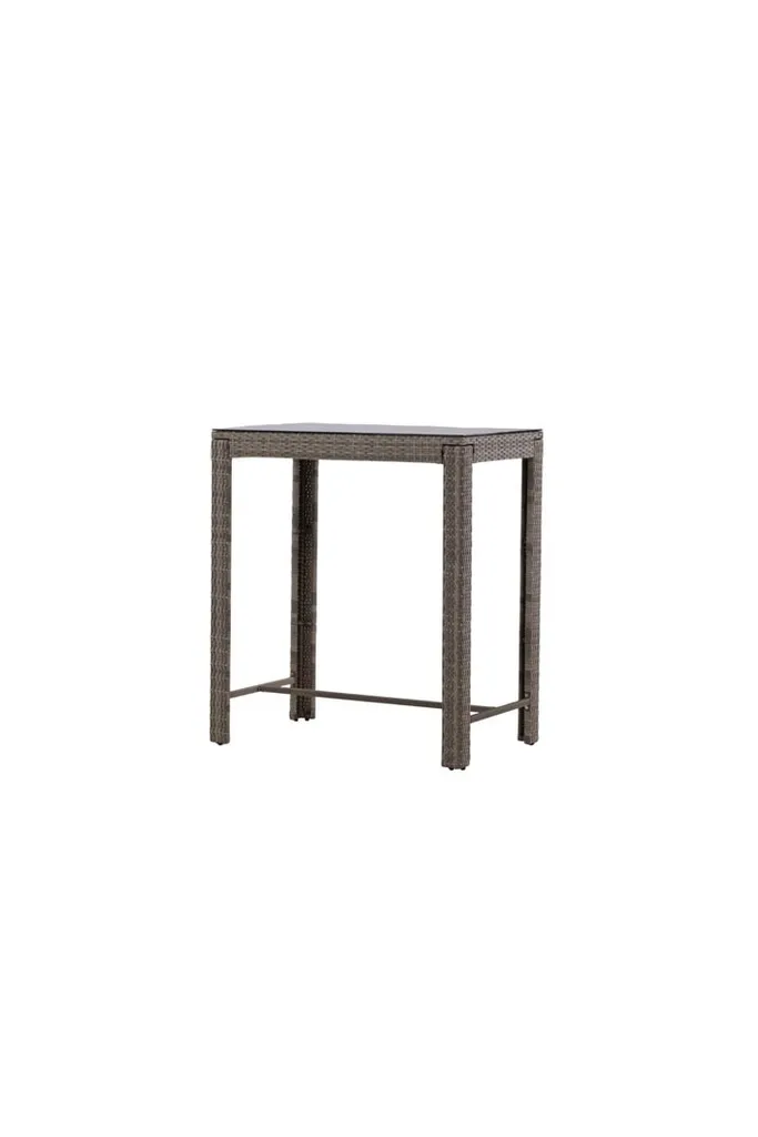 Alo Jardin Table de Bar Gris anthracite en aluminium pour terrasse