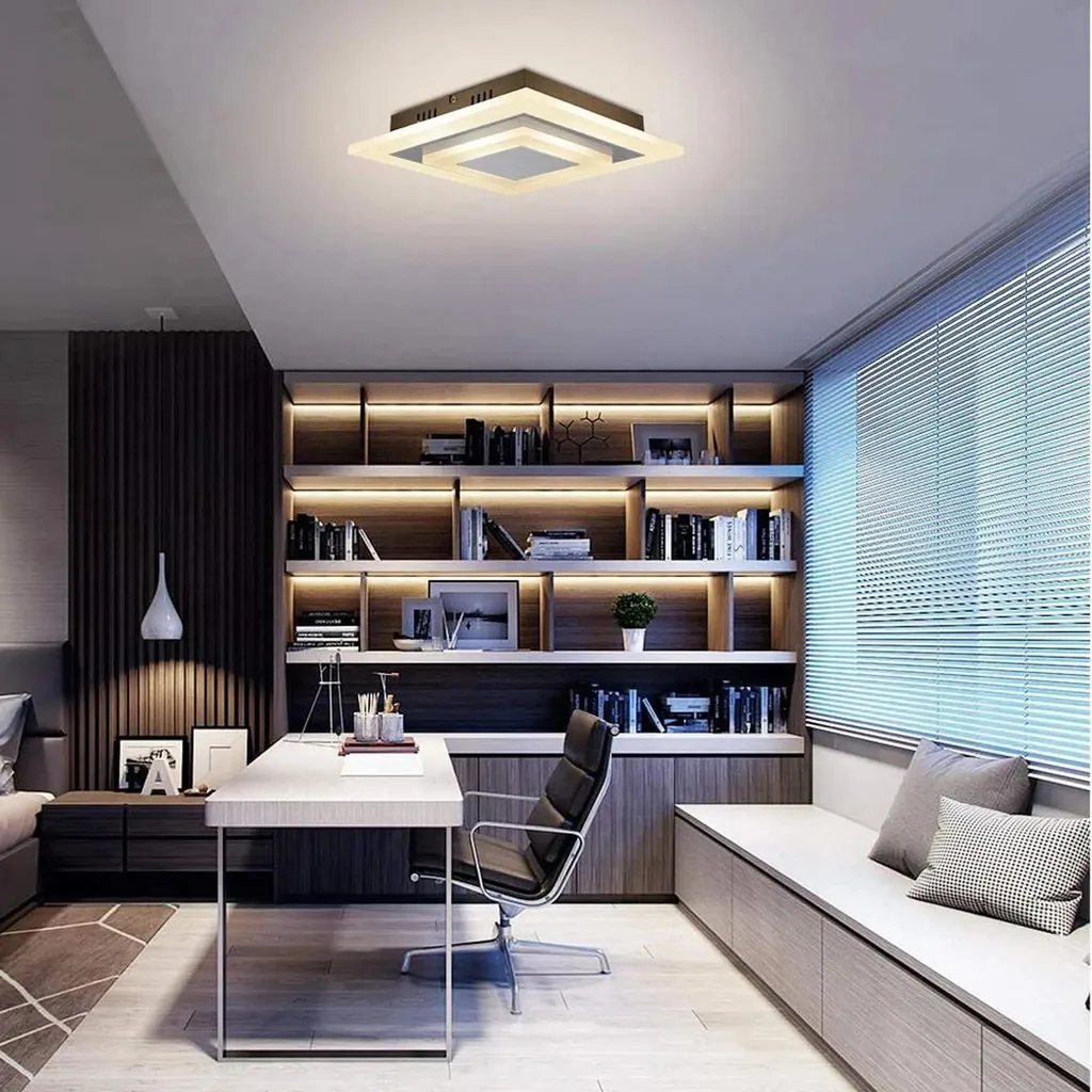 Plafonnier LED 23W avec Télécommande et Luminosité Réglable ZMH - 8