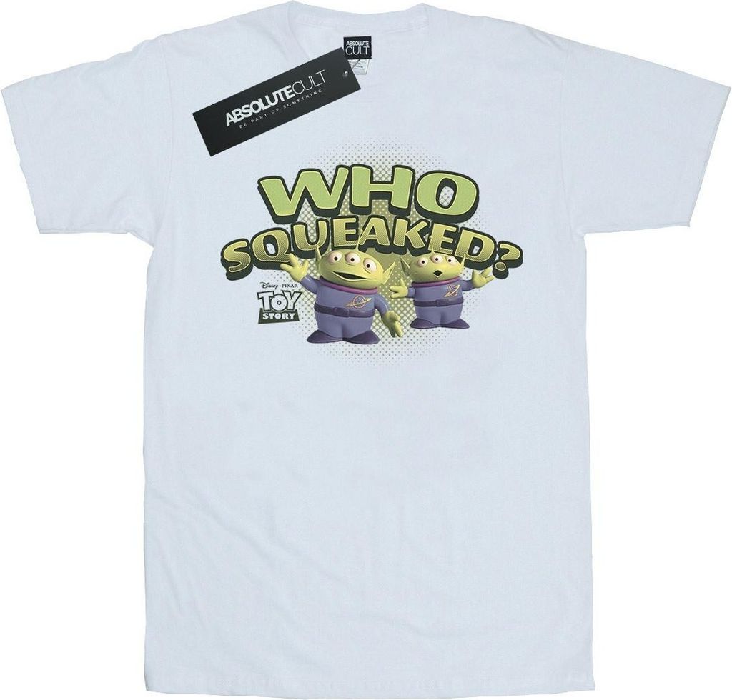 Disney - "Toy Story Who Squeaked?" T-Shirt für Damen BI46906 (L) (Weiß)