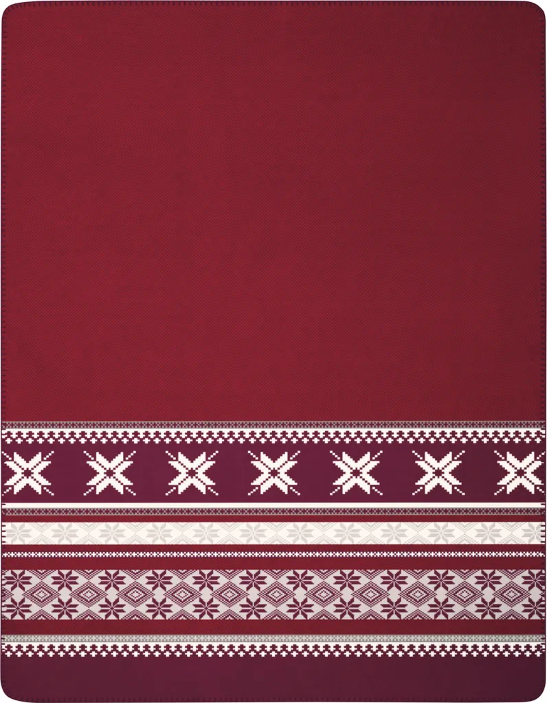 Plaid pour Canapé Biederlack 150 x 200 cm - Couverture Hiver Chaude