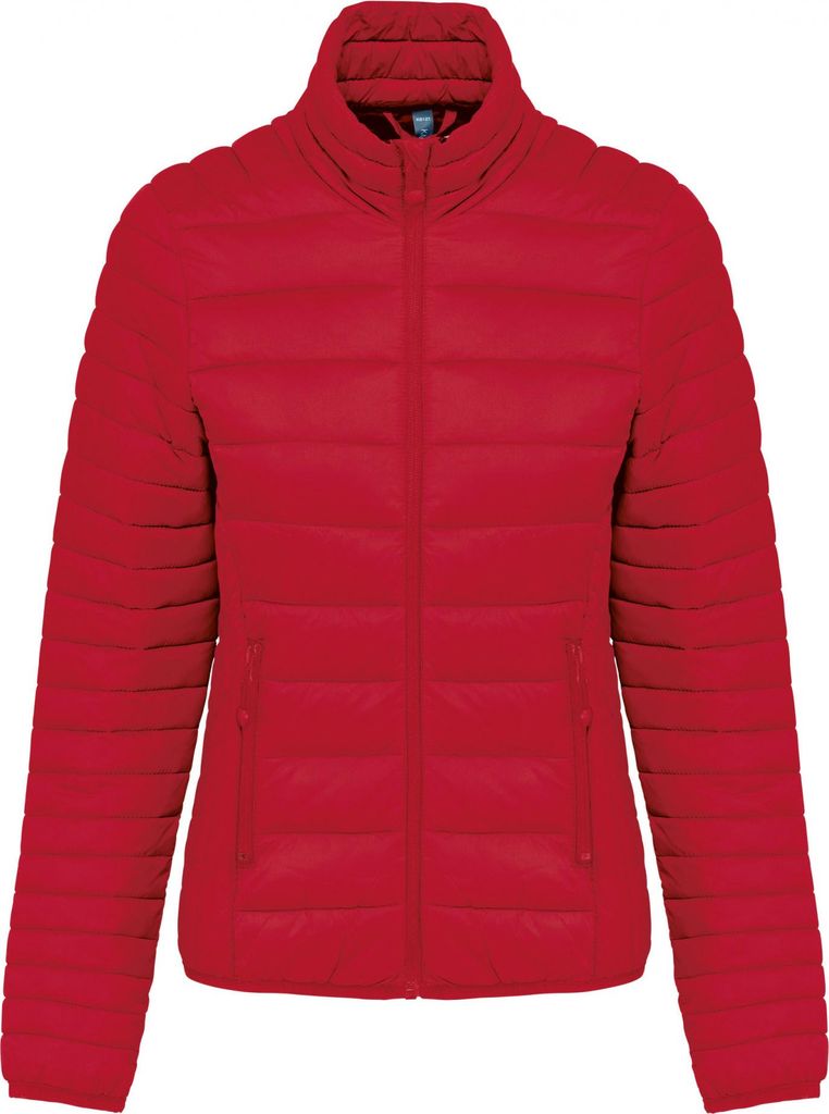 Kariban Damen Steppjacke Stepp Jacke Übergangsjacke Winterjacke, Größe:2XL, Farbe:Rot
