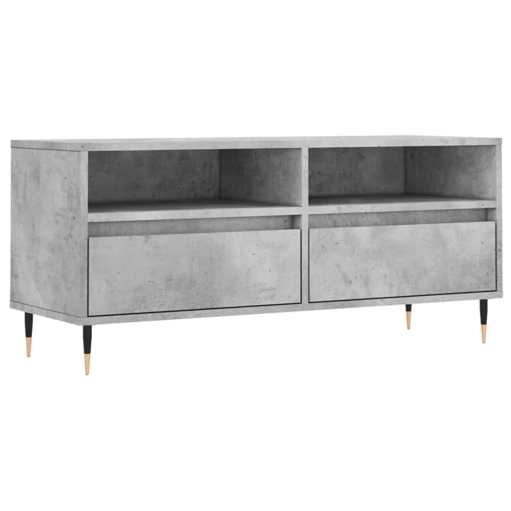 Mobile Basso Porta TV Grigio Cemento 100cm | Design Nordico Urban