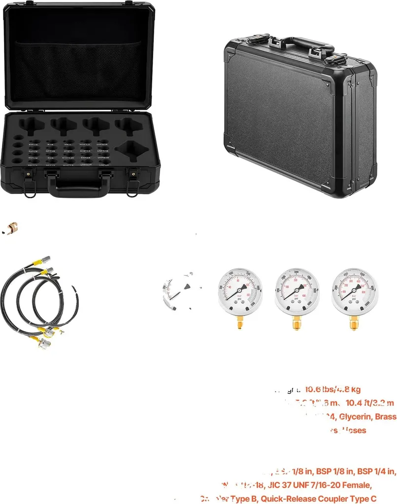 Coffret de diagnostic hydraulique complet YS-0200A pour engins de TP
