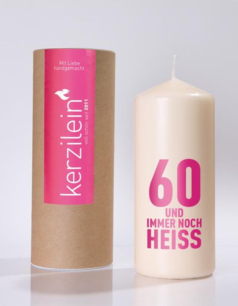 Flamme, pink "60 UND IMMER NOCH HEISS"