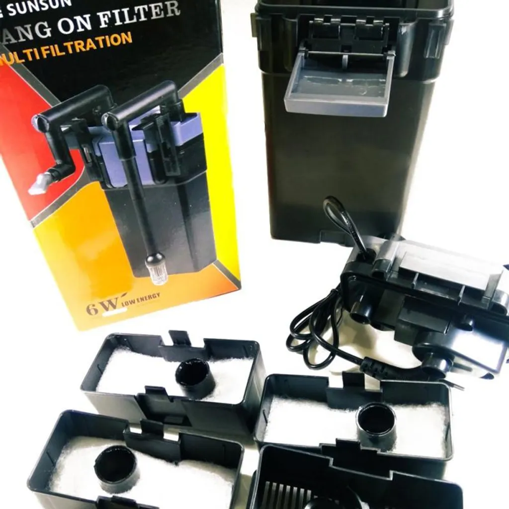 Filtre Externe Cascade SunSun M à Débit Réglable et Design Compact - 11
