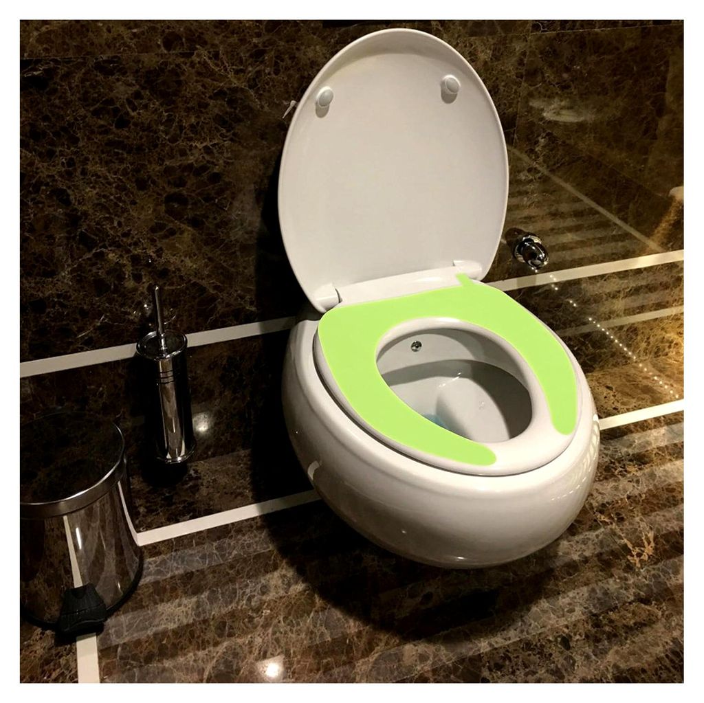 Toilettensitzabdeckung aus Silikon Waschbar und Wiederverwendbar Praktische Auflage für das Badezimmer Wärmt im Kalten Winter Stilvolles und Einf...