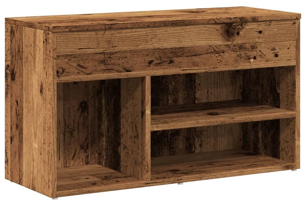 vidaXL Schuhbank Altholz-Optik 80x30x45 cm Holzwerkstoff Produktbild 