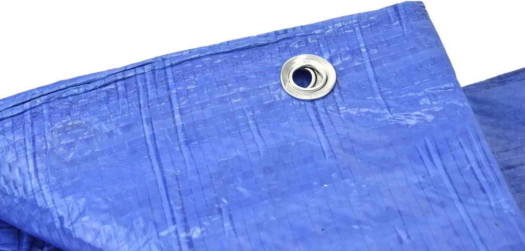 Bâche de protection légère 8x10m imperméable bleue 50g/m² avec œillets - 8