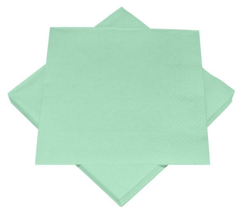 20 Servietten Mint 3-lagig 33x33cm Produktbild 