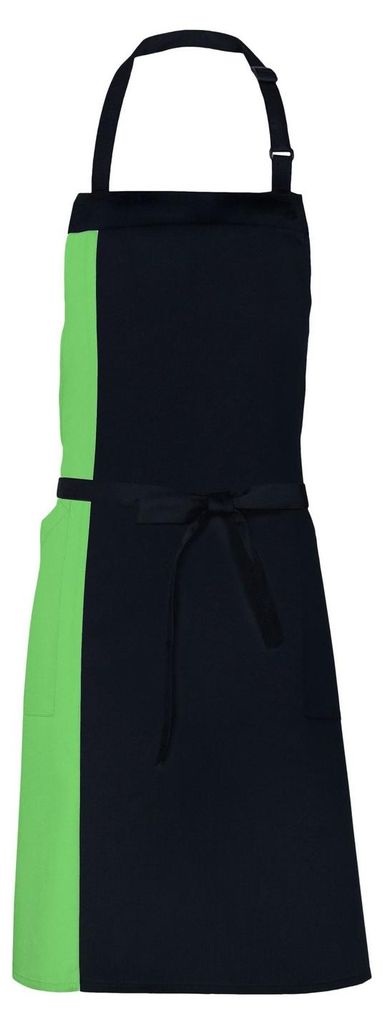 Link Kitchen Wear - Herren/Damen Unisex Schürze "Duo" LT5664 (Einheitsgröße) (Schwarz/Apfel)