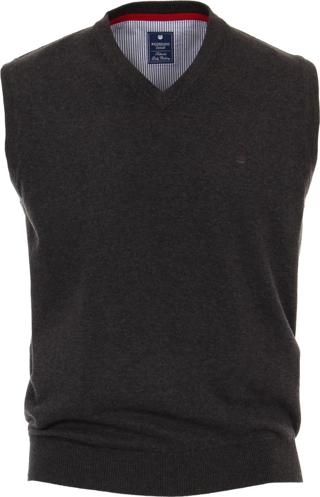 REDMOND Übergrößen V-Neck-Pullunder Grau 2XL Produktbild 