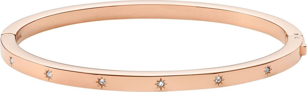 Fossil JF04394791 Damen Armreif Edelstahl Rose Weiß Produktbild 