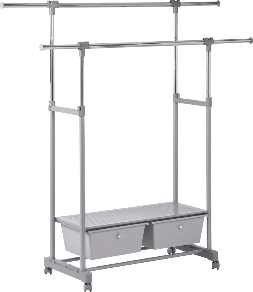 Organisateur de vêtements pour chambre et entrée, portant avec tiroir