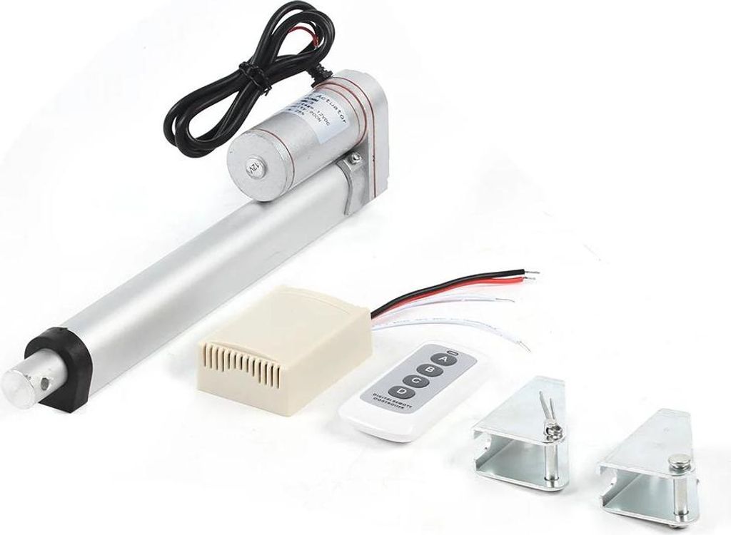 Linearantrieb, 12V DC 900N, 32 mm/s, mit Fernbedienung, verstellbarer Hub 150–450 mm