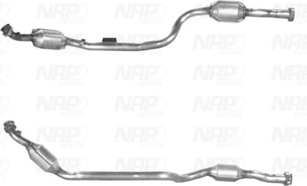 NAP carparts Katalysator Kat passend für MERCEDES-BENZ E-Klasse Limousine (W210) bis BS 3 CAK11413