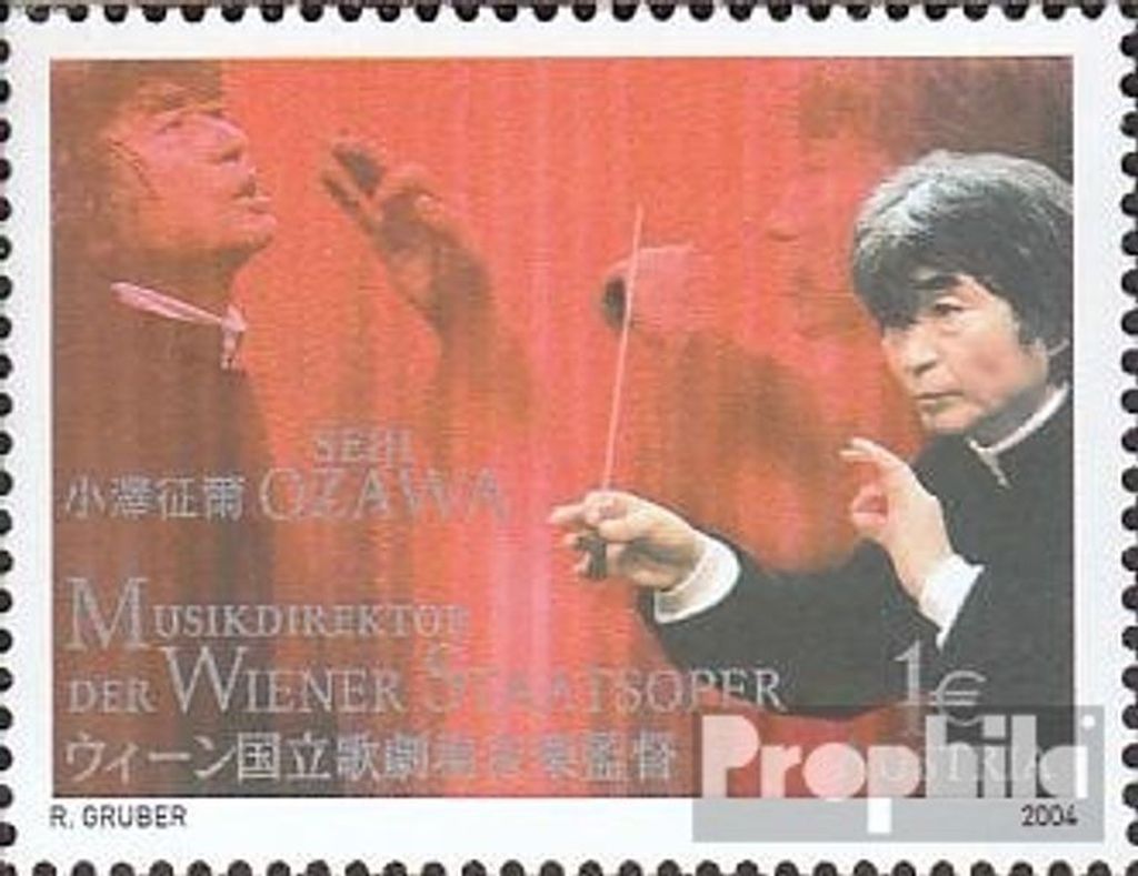 Briefmarken Österreich 2004 Mi 2458 (kompl.Ausg.) gestempelt Ozawa