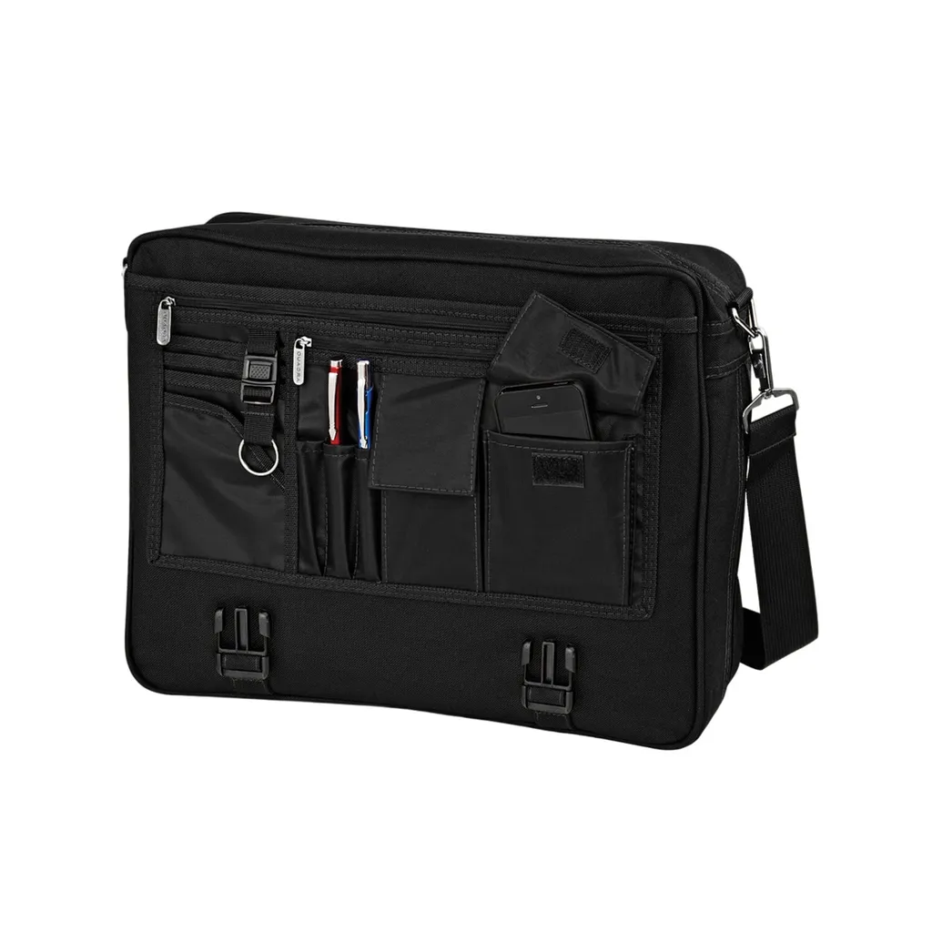 Serviette anti-pli pour documents professionnels portfolio noir PC6703