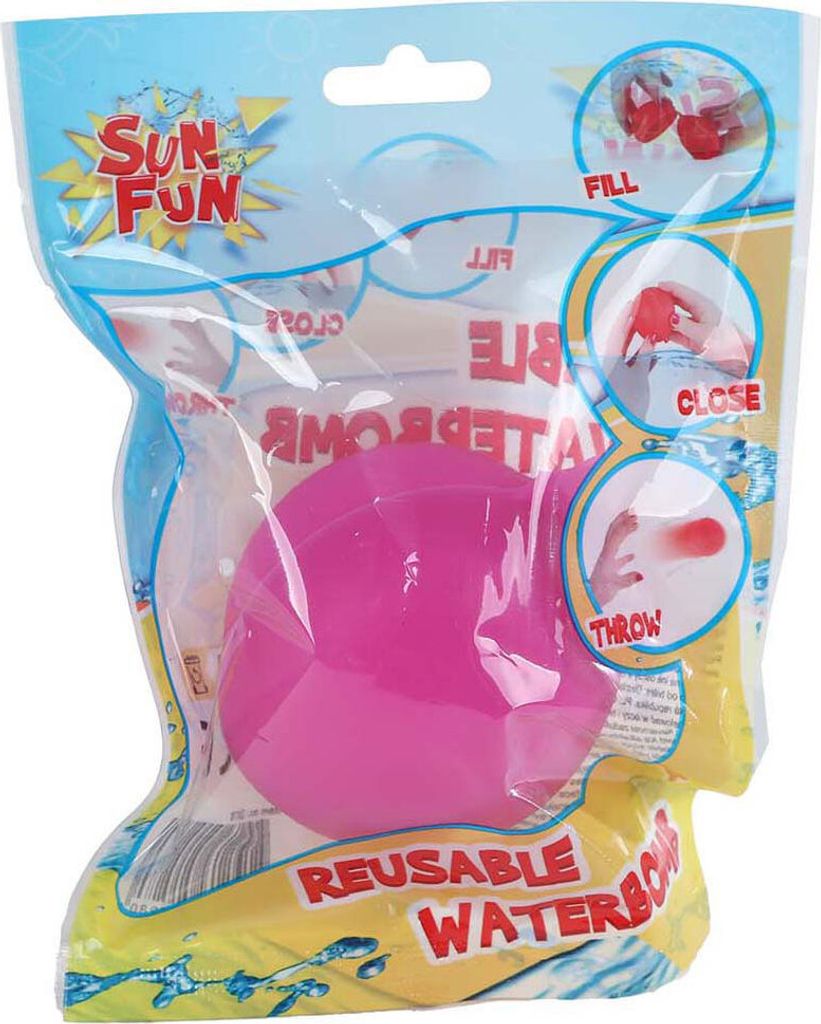 Umweltfreundlicher wiederverwendbarer bunter Wasserballon, 12 x 12 x 3 cm