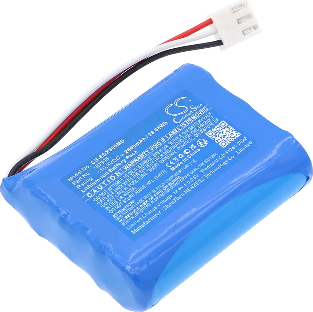 Batterie Edan EPM5 EPM7 EPM8 X8 X10 X12 Moniteur Patient 01.21.064380