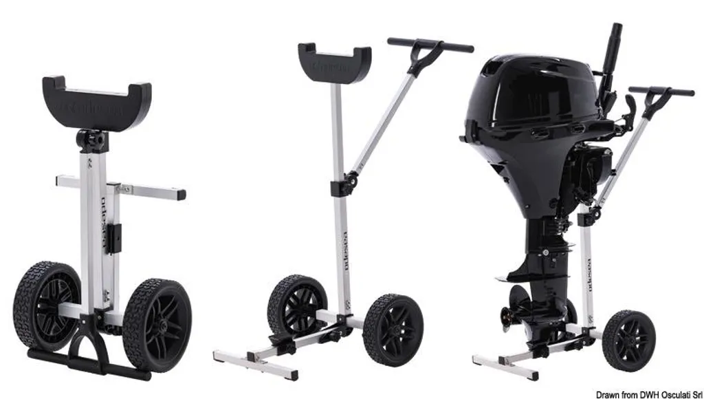 Chariot de transport motorisé et pliable - Support mobile à roues 1 pce