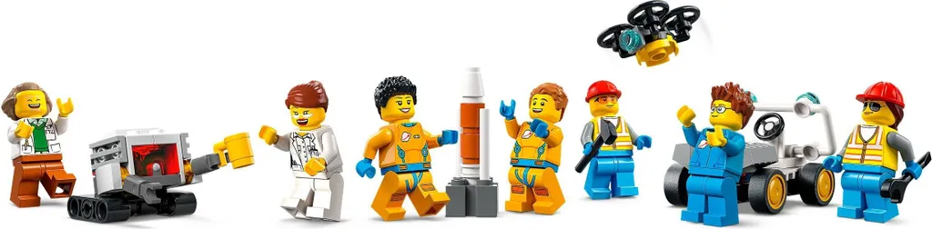 Jeu de construction centre spatial LEGO 60351 avec fusée et figurines - 3