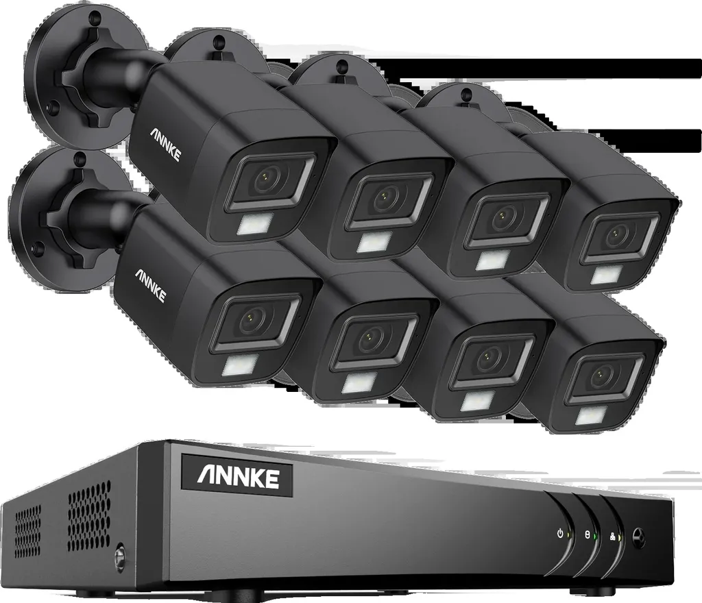 Système DVR 8 canaux 5MP et caméras CMOS 3K avec vision nocturne IR
