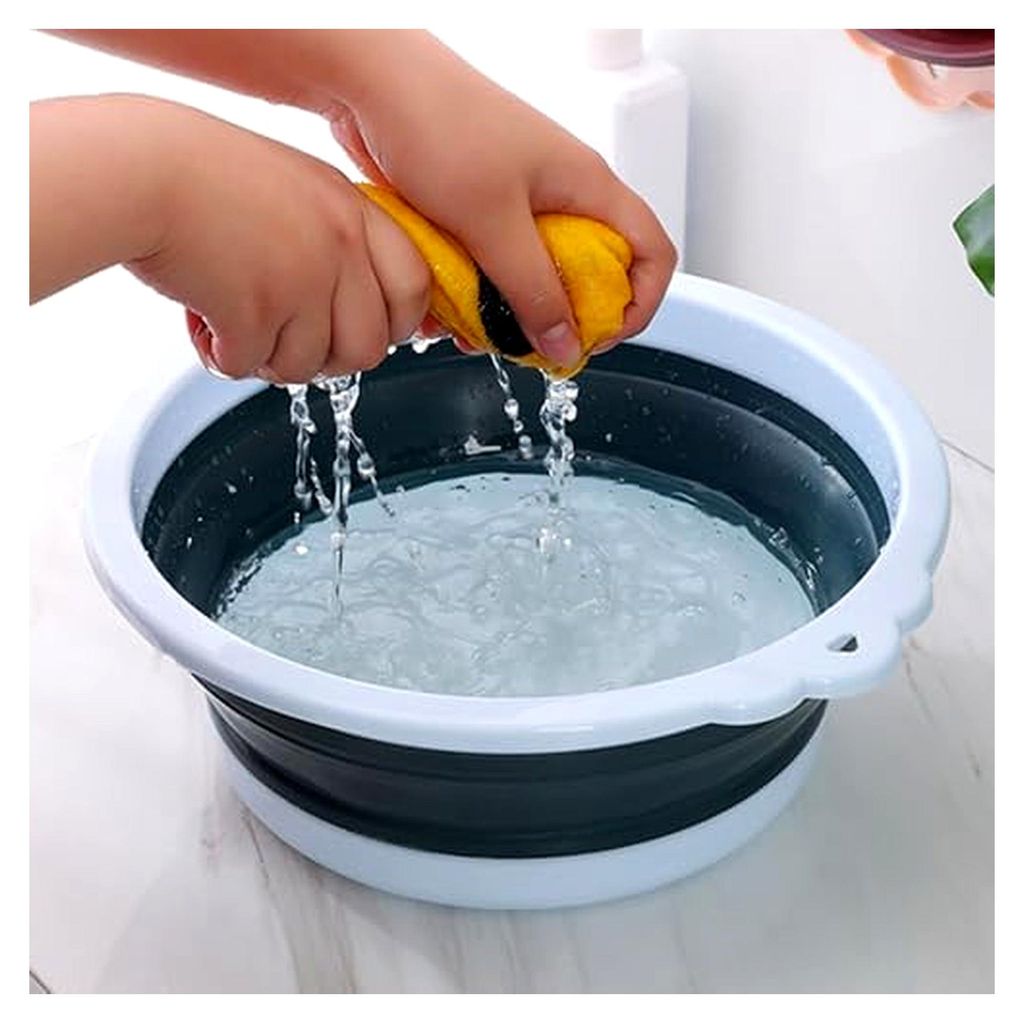 Faltbares Waschbecken für den Schlafsaal - Extra großes 57L (13,1 x 14,4 x 18,5 Zoll)