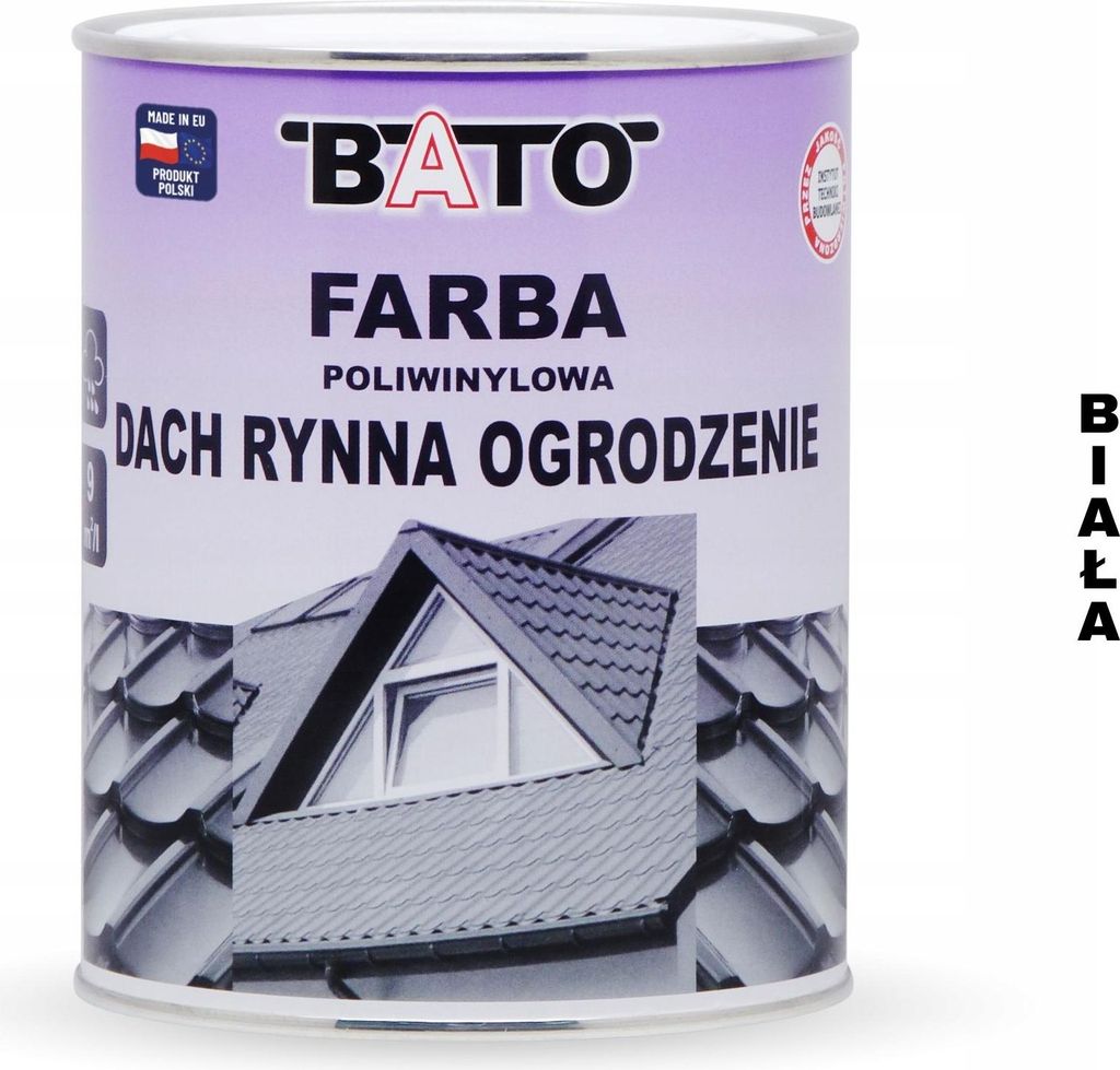 Polywin-Farbe Dach Rinnen Zaun Weiss A 0,8 L