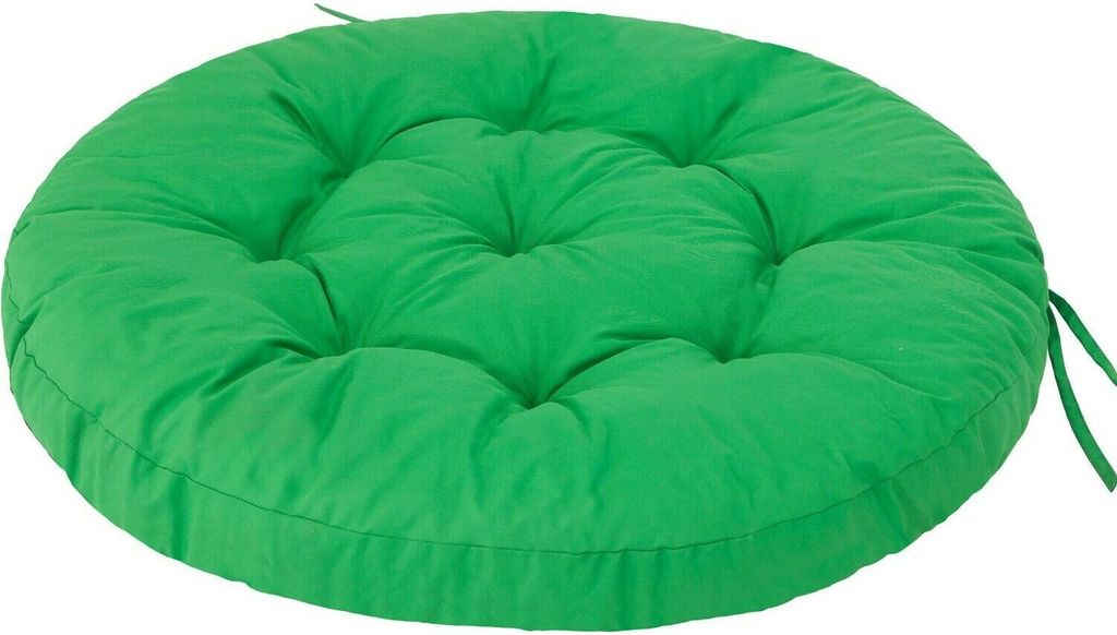 Sitzkissen Garten Kissen Auflage für Hängesessel Hängekorb Schaukel Ø 65cm STORK grün