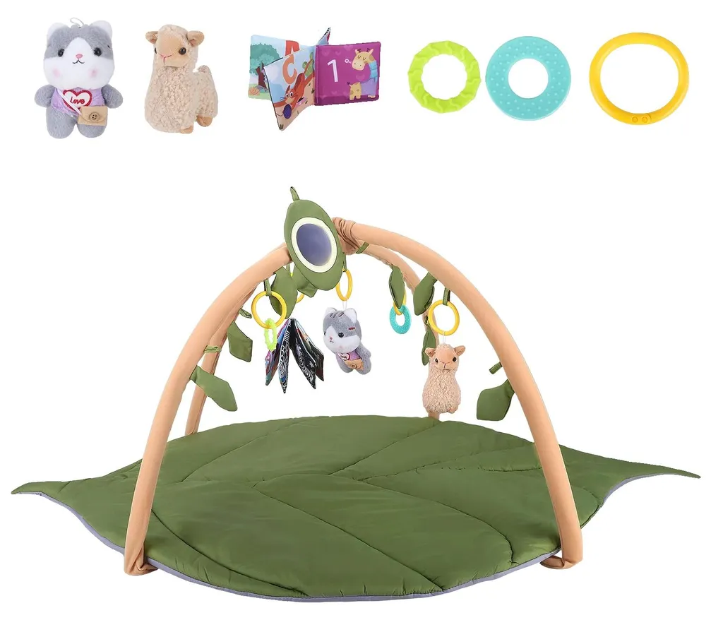 Tapis d'éveil bébé grand format A avec ses jouets sensoriels