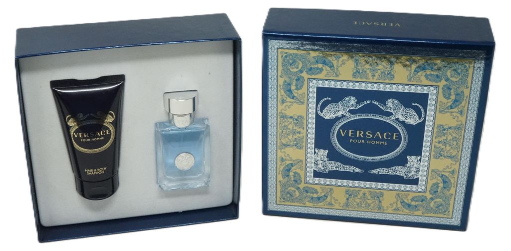 Versace Pour Homme eau de Toilette Spray 30ml + Shampoo